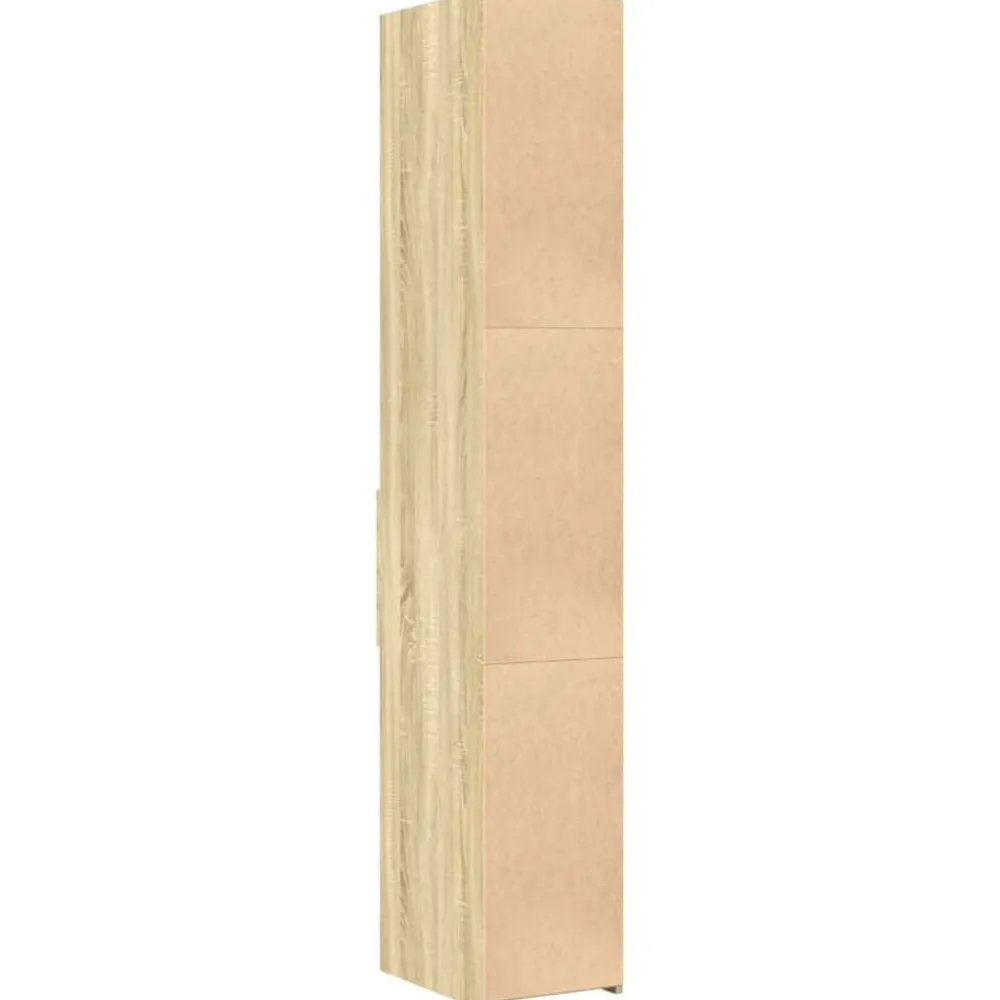vidaXL Aparador de madera de ingeniería 30x42,5x185 cm Roble Sonoma Discount