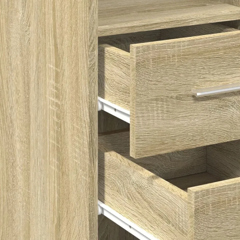 vidaXL Aparador de madera de ingeniería 30x42,5x185 cm Roble Sonoma Discount