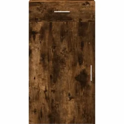 vidaXL Aparador de madera de ingeniería 50x42,5x93 cm Roble ahumado New