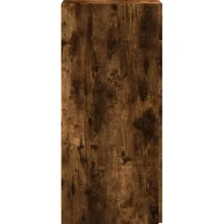 vidaXL Aparador de madera de ingeniería 50x42,5x93 cm Roble ahumado New