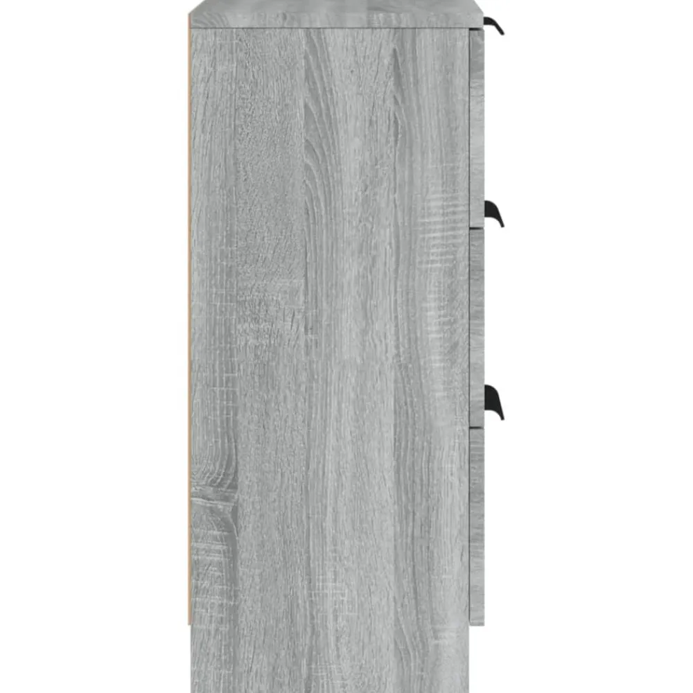 vidaXL Aparador de madera contrachapada 30x30x70 cm Gris sonoma New