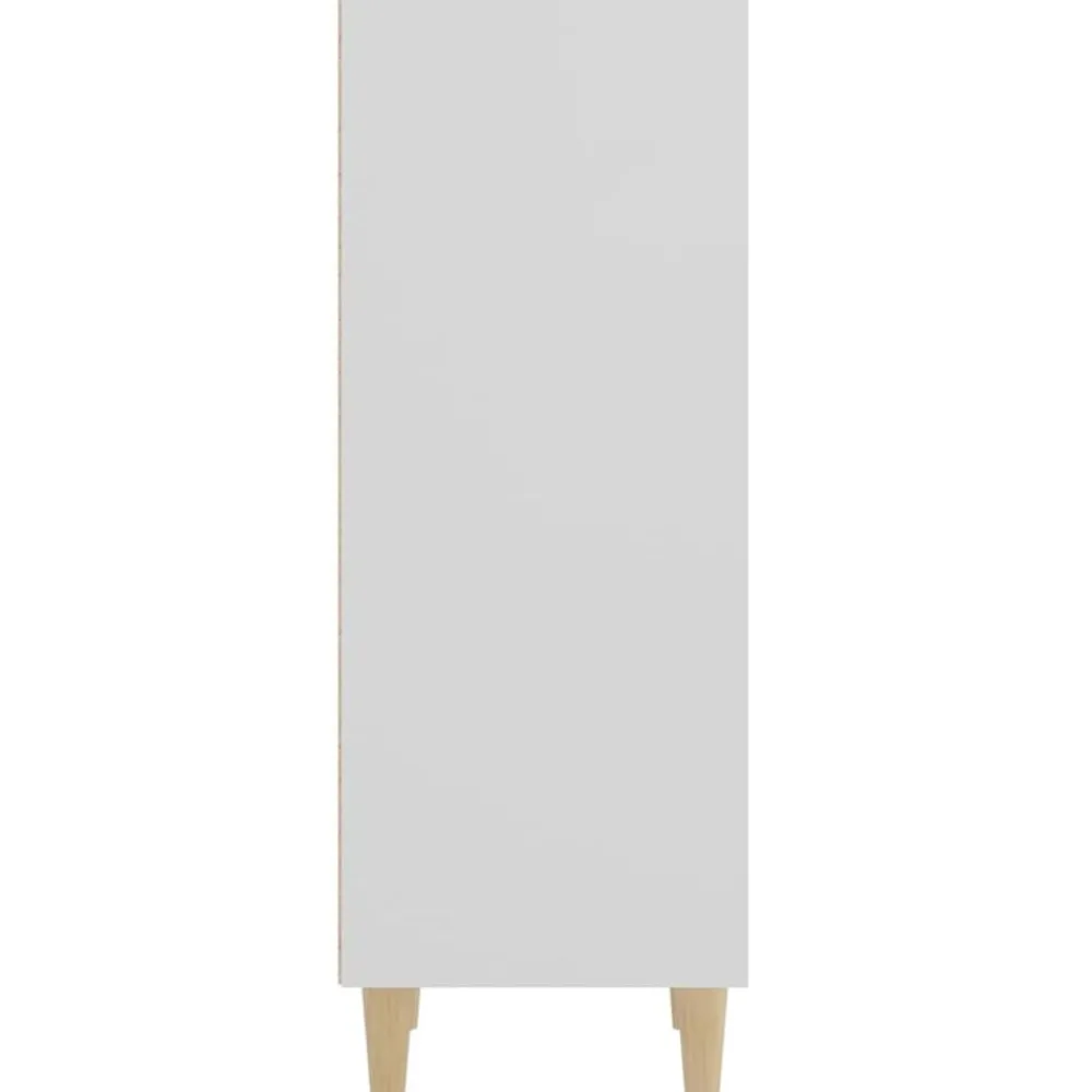 vidaXL Aparador de madera contrachapada 34,5x32,5x90 cm Blanco Outlet