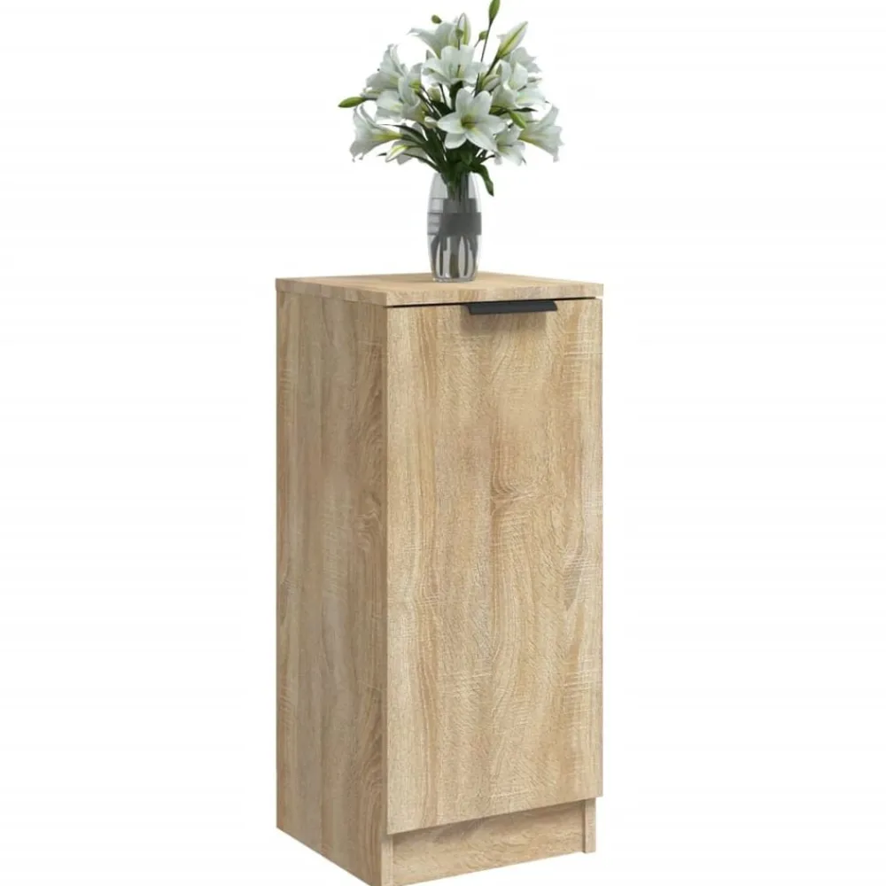 vidaXL Aparador de madera contrachapada 30x30x70 cm Roble Sonoma Discount