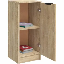 vidaXL Aparador de madera contrachapada 30x30x70 cm Roble Sonoma Discount