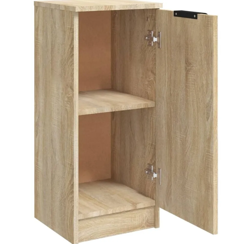 vidaXL Aparador de madera contrachapada 30x30x70 cm Roble Sonoma Discount