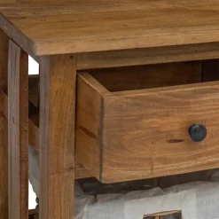 vidaXL Aparador de madera maciza de caoba 100x30x50 cm Clearance