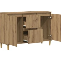 vidaXL Armarios Y Almacenamiento-Aparador de madera de ingeniería 102x35x70 cm