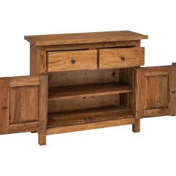 vidaXL Armarios Y Almacenamiento-Aparador de madera maciza de caoba 75x30x65 cm