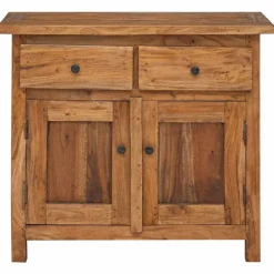 vidaXL Armarios Y Almacenamiento-Aparador de madera maciza de caoba 75x30x65 cm