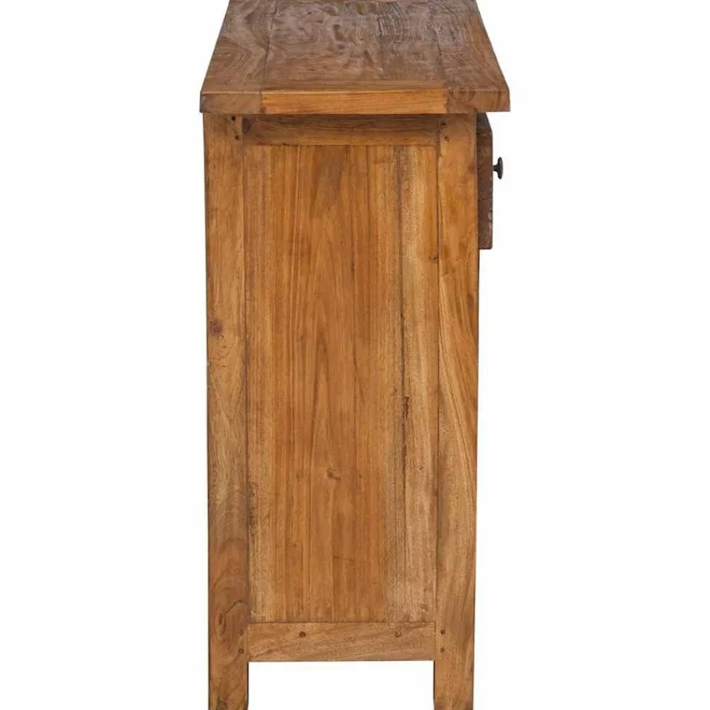 vidaXL Armarios Y Almacenamiento-Aparador de madera maciza de caoba 75x30x65 cm