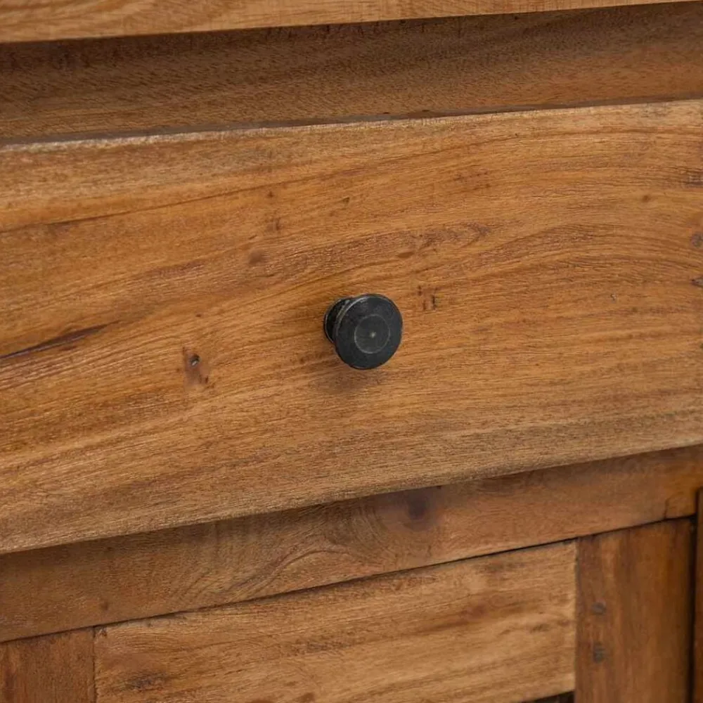 vidaXL Armarios Y Almacenamiento-Aparador de madera maciza de caoba 75x30x65 cm