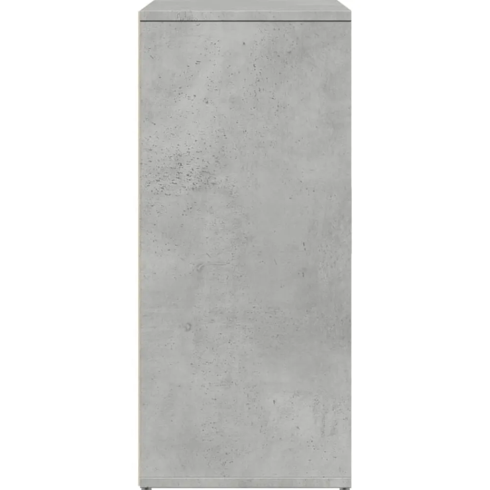 vidaXL Aparador de madera de ingeniería gris hormigón 60x31x70 cm Gris hormigón New