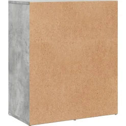 vidaXL Aparador de madera de ingeniería gris hormigón 60x31x70 cm Gris hormigón New