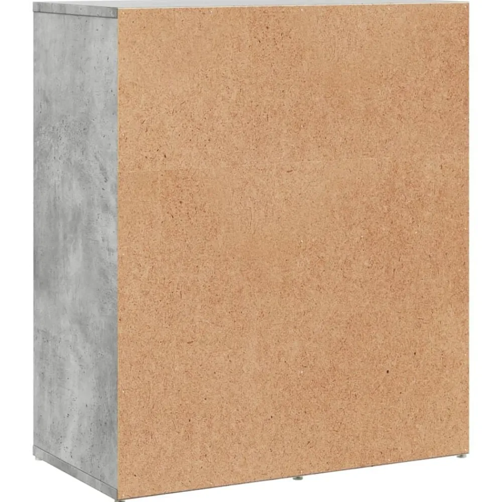 vidaXL Aparador de madera de ingeniería gris hormigón 60x31x70 cm Gris hormigón New