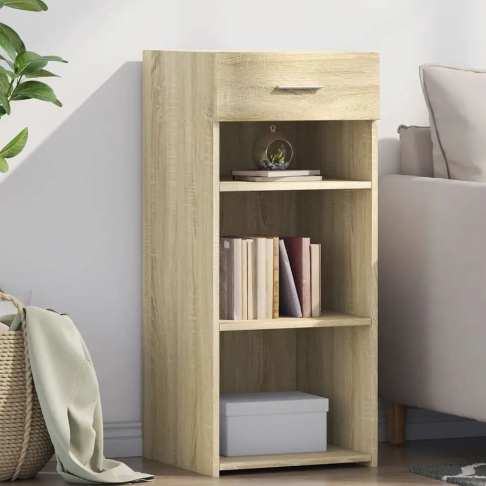 vidaXL Aparador de madera de ingeniería 40x42,5x93 cm Roble Sonoma Sale