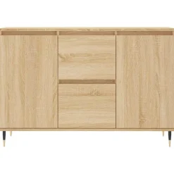 vidaXL Aparador de madera de ingeniería 101,5x35x70 cm Roble Sonoma New