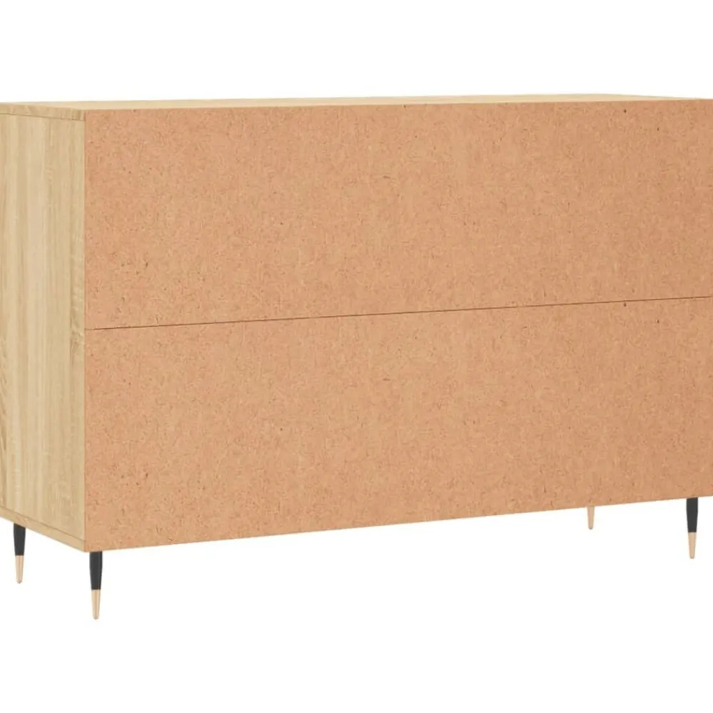 vidaXL Aparador de madera de ingeniería 101,5x35x70 cm Roble Sonoma New