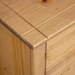 vidaXL Armarios Y Almacenamiento-Aparador de madera maciza de pino estilo Panamá 46x40x89 cm