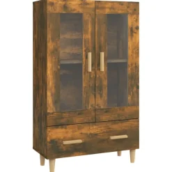 vidaXL Armarios Y Almacenamiento-Aparador de madera contrachapada 70x31x115 cm