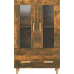 vidaXL Armarios Y Almacenamiento-Aparador de madera contrachapada 70x31x115 cm
