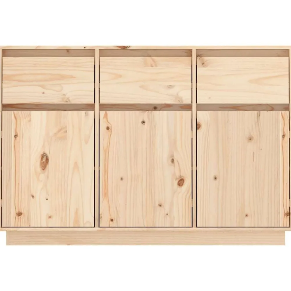vidaXL Aparador de madera maciza de pino 111x36x75 cm Natural Hot