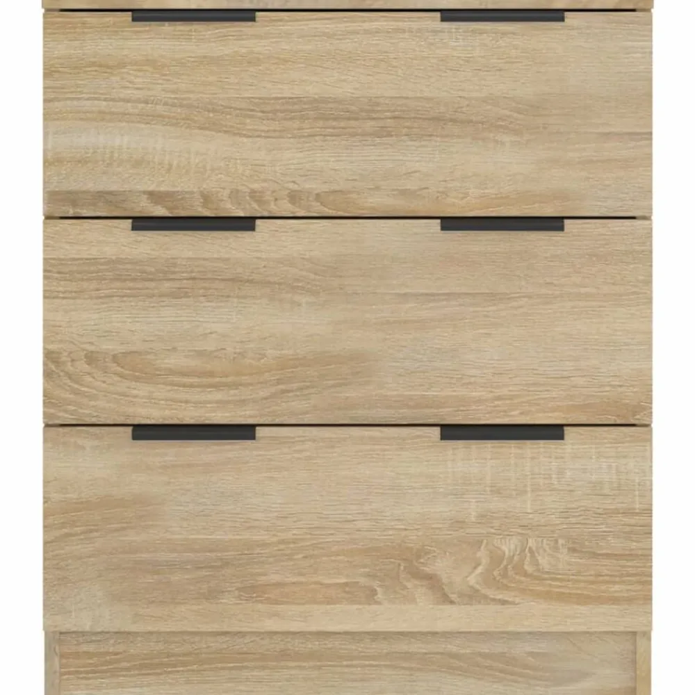 vidaXL Armarios Y Almacenamiento-Aparador de madera contrachapada color 60x30x70 cm