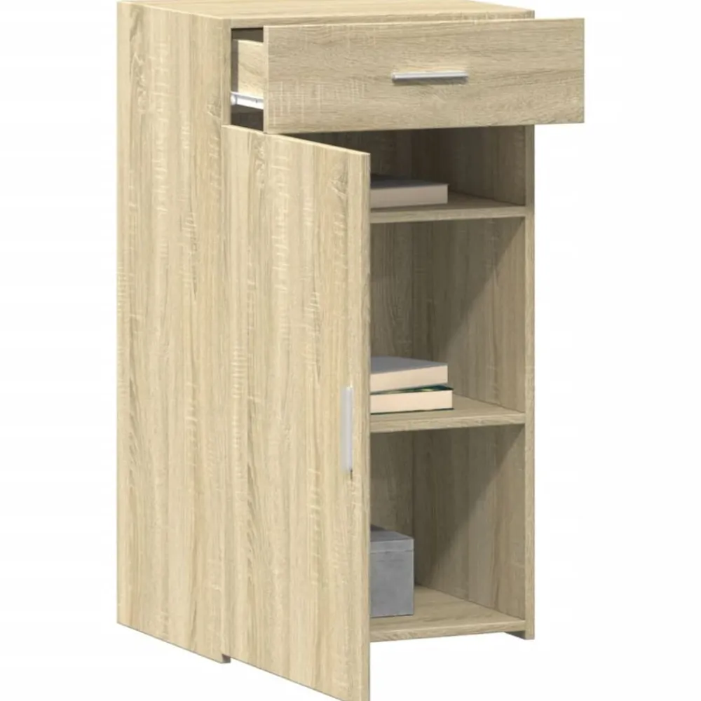 vidaXL Armarios Y Almacenamiento-Aparador de madera de ingeniería 50x42,5x93 cm