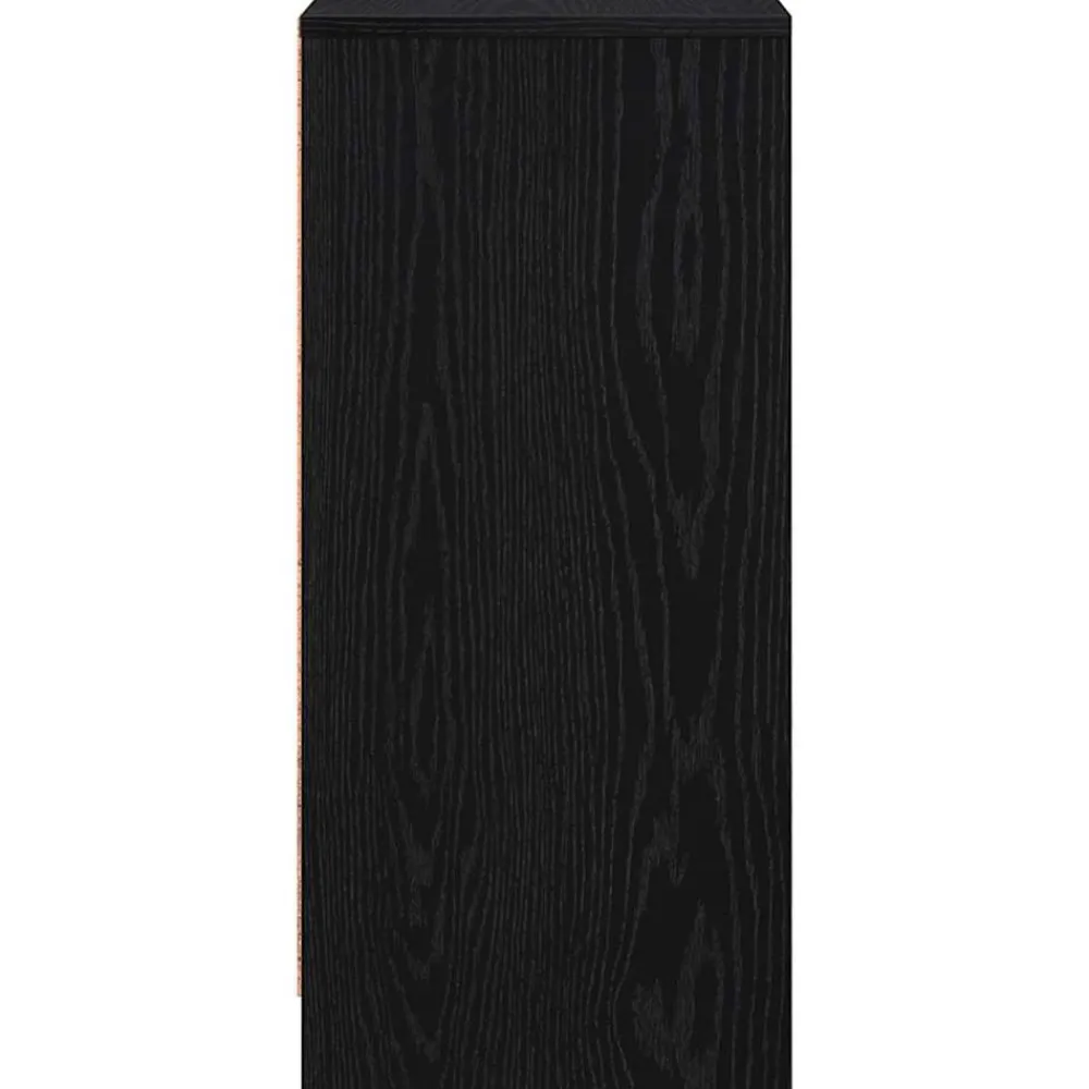vidaXL Aparador de madera de 29,5x34x76 cm Roble negro Outlet