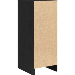 vidaXL Aparador de madera de 29,5x34x76 cm Roble negro Outlet
