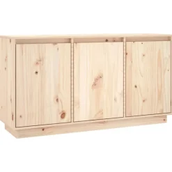 vidaXL Aparador de madera maciza de pino 111x34x60 cm Natural Online