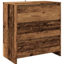 vidaXL Armarios Y Almacenamiento-Aparador de madera de ingeniería envejecida 70x41x75 cm