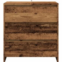 vidaXL Armarios Y Almacenamiento-Aparador de madera de ingeniería envejecida 70x41x75 cm