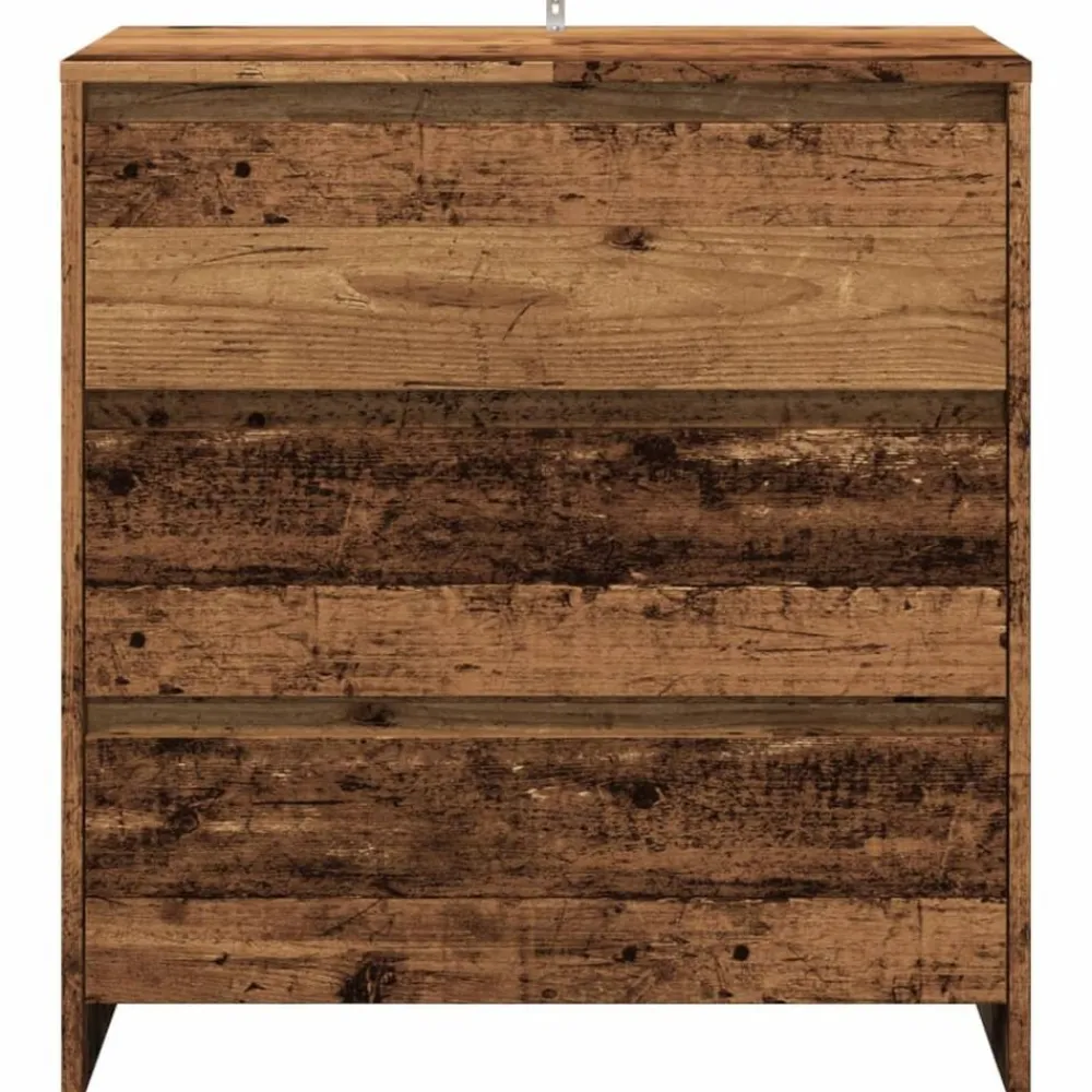 vidaXL Armarios Y Almacenamiento-Aparador de madera de ingeniería envejecida 70x41x75 cm