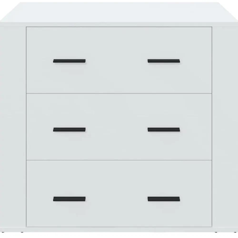vidaXL Aparador de madera contrachapada 80x33x70 cm Blanco Best