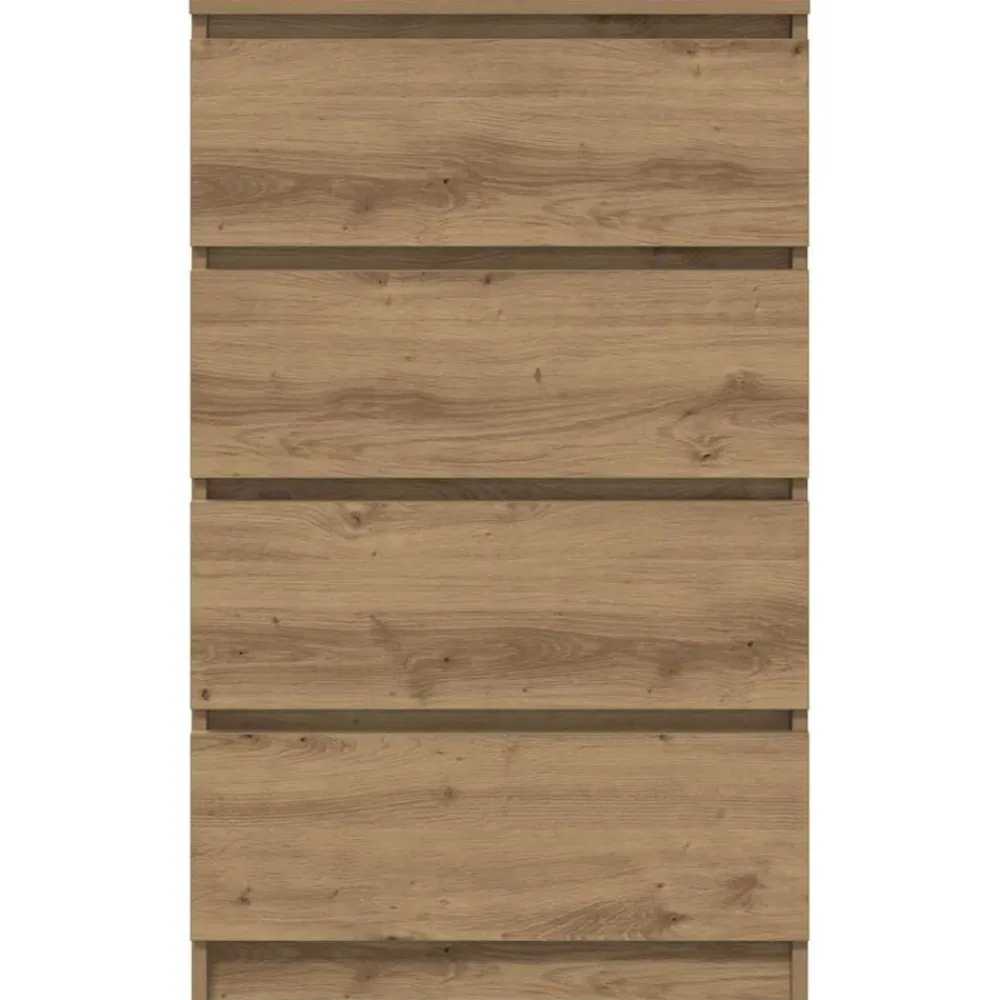 vidaXL Armarios Y Almacenamiento-Aparador de madera de ingeniería roble artisan 60x35x98,5 cm