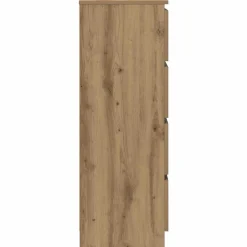 vidaXL Armarios Y Almacenamiento-Aparador de madera de ingeniería roble artisan 60x35x98,5 cm