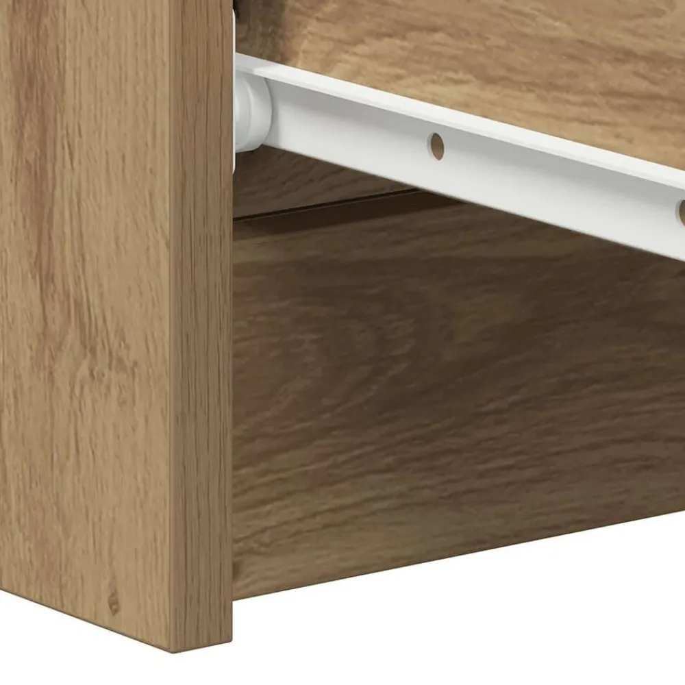 vidaXL Armarios Y Almacenamiento-Aparador de madera de ingeniería roble artisan 60x35x98,5 cm