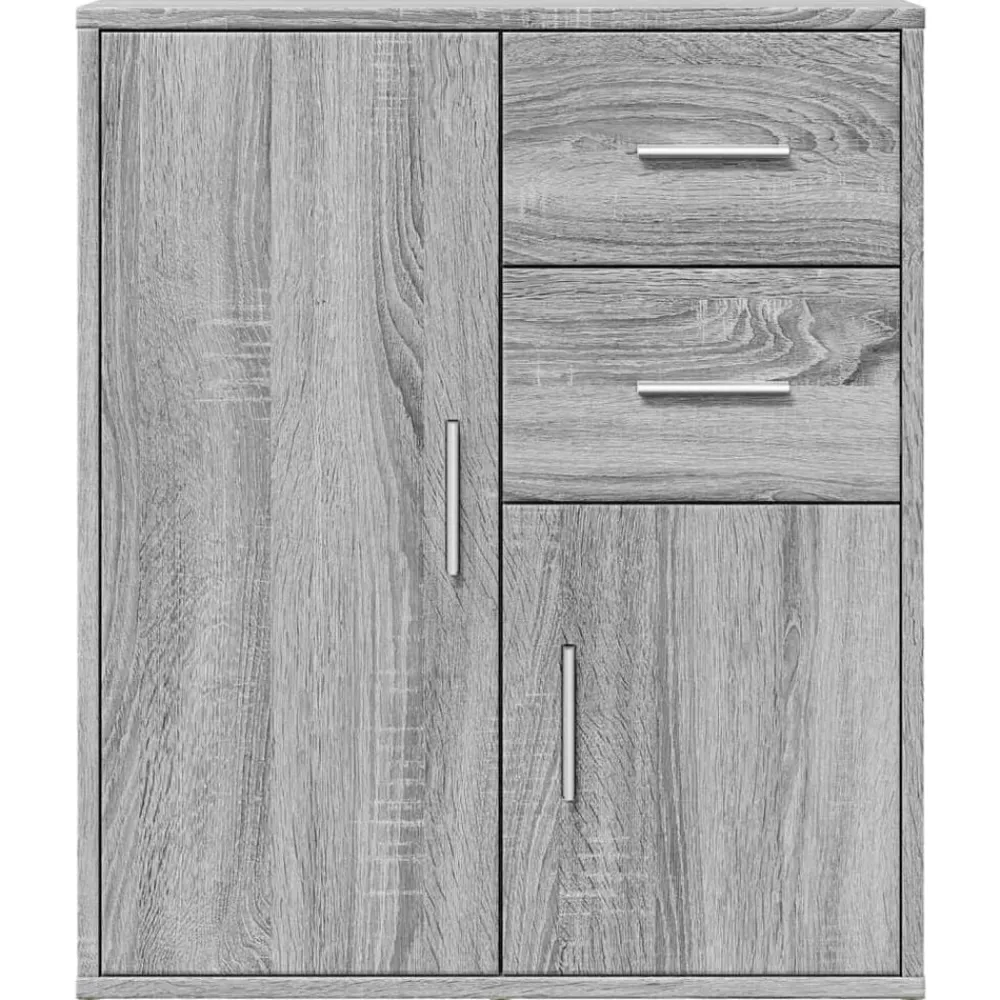 vidaXL Armarios Y Almacenamiento-Aparador de madera de ingeniería 60x31x70 cm