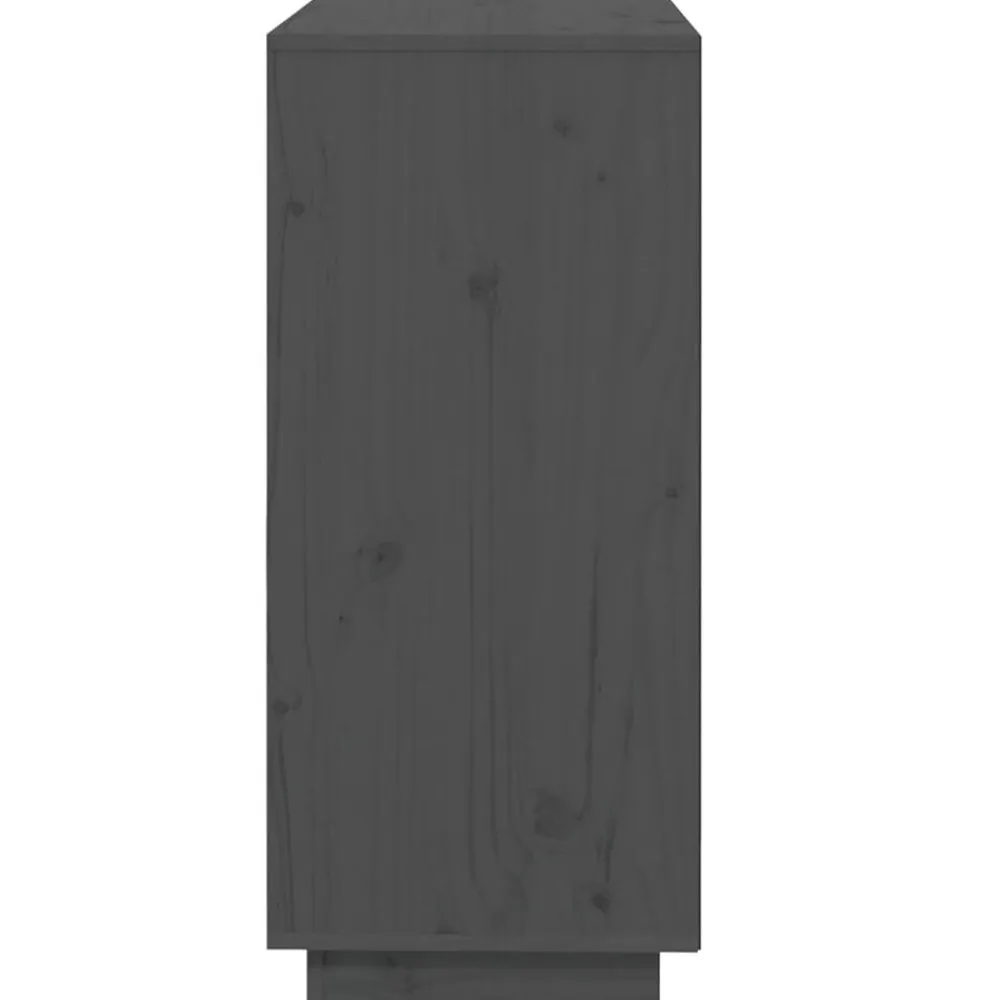 vidaXL Armarios Y Almacenamiento-Aparador de madera maciza de pino 74x35x80 cm