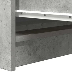 vidaXL Armarios Y Almacenamiento-Aparador de madera de ingeniería gris hormigón 100x35x99 cm
