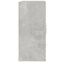 vidaXL Armarios Y Almacenamiento-Aparador de madera contrachapada gris hormigón 91x29,5x65 cm