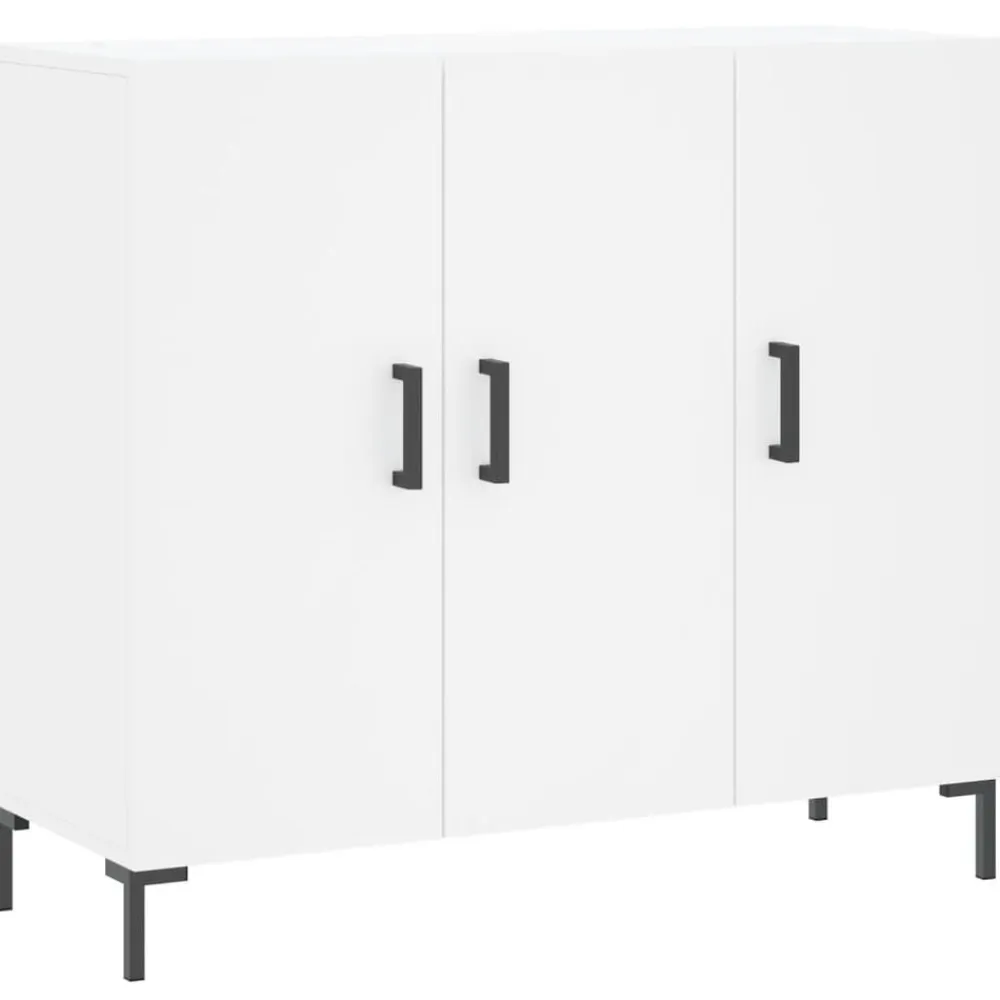 vidaXL Armarios Y Almacenamiento-Aparador de madera de ingeniería 90x34x80 cm