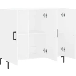 vidaXL Armarios Y Almacenamiento-Aparador de madera de ingeniería 90x34x80 cm