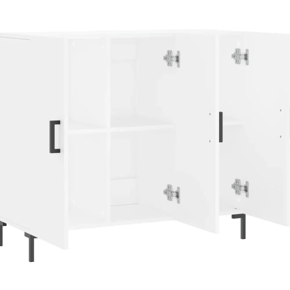 vidaXL Armarios Y Almacenamiento-Aparador de madera de ingeniería 90x34x80 cm
