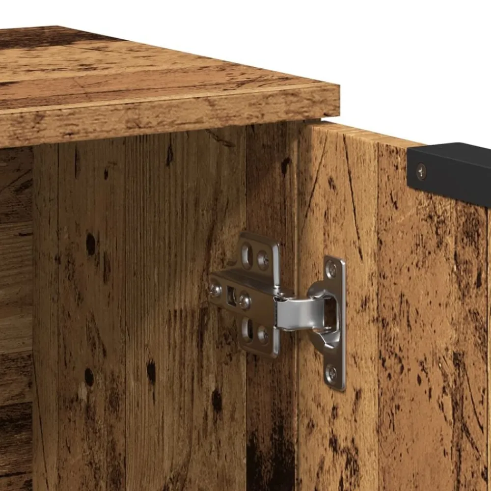 vidaXL Aparador de madera de ingeniería envejecida 60x30x70 cm Madera antigua Sale