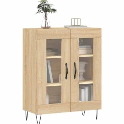 vidaXL Aparador de madera de ingeniería 69,5x34x90 cm Roble Sonoma Outlet