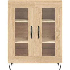 vidaXL Aparador de madera de ingeniería 69,5x34x90 cm Roble Sonoma Outlet
