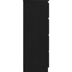 vidaXL Aparador de 60x35x98,5 cm madera de ingeniería Roble negro Outlet