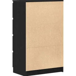 vidaXL Aparador de 60x35x98,5 cm madera de ingeniería Roble negro Outlet
