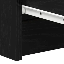 vidaXL Aparador de 60x35x98,5 cm madera de ingeniería Roble negro Outlet